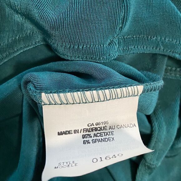 PICCADILLY Fluid Jersey Maxi Dress with bedazzle in peacock blue Christmas - Picture 10 of 13